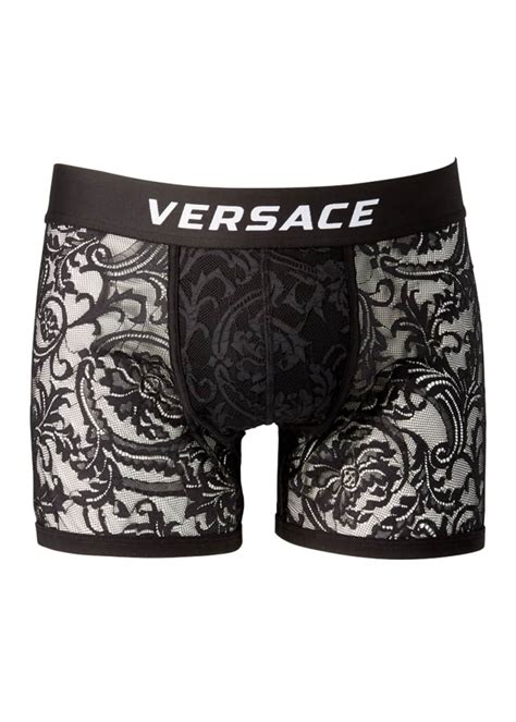 versace white boxers|lace boxer briefs for men.